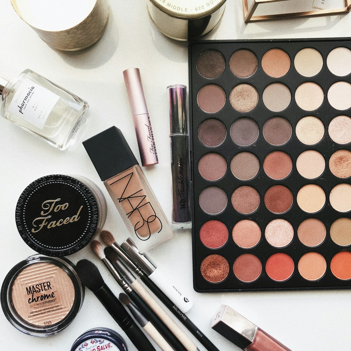Makeup and skincare creative shot