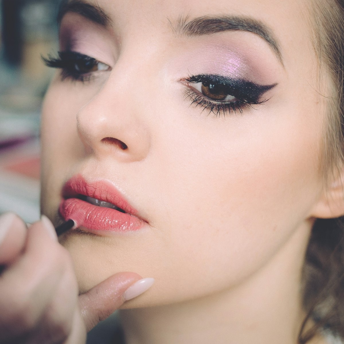 Facial beauty close-up content
